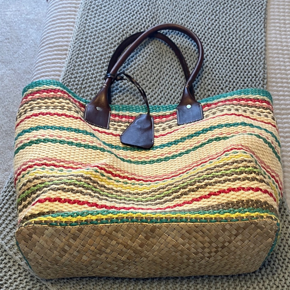 Striped Multicolor Tote Bag
